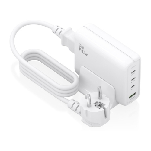 Carregador Aisens GAN 140W - 3xUSB-C PD3.0, QC4.0, QC5.0 - 1xUSB-A QC3.0 - Cabo de 1,4 metro - Branco - Aisens ASCH-140W4P055-W