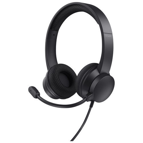TRUST HEADSET C/MICRO AYDA USB NOISE CANCEL USB BLACK - Trust 25089
