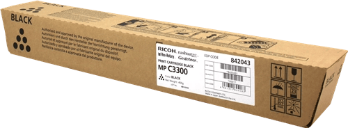 Ricoh Aficio MP-C2800/MP-C3300 Cartucho de Toner Preto Original - 841124/842043 - Ricoh 842043