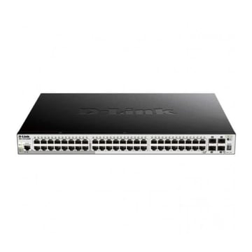 D-Link Semi-Manageable 48 Portas Gigabit PoE 370W + 4 Portas Giga Combo Switch - D-Link DGS-1210-52MP/E