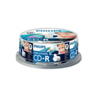 CD-R Inkjet Printable 700MB 52x Philips Spindle 25un - Philips PHICR7D5JB25
