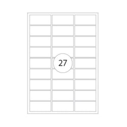 Etiquetas 063,5x029,6mm 25Fls Transparente Matte 675un - Neutral 199Z26016