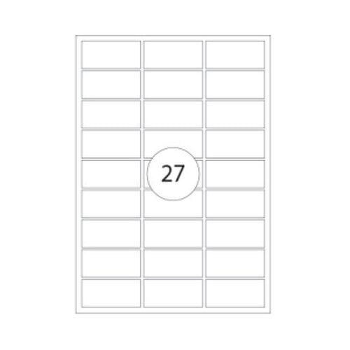 Etiquetas 063,5x029,6mm 25Fls Transparente Matte 675un - Neutral 199Z26016