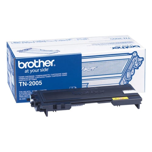 Toner Preto. Duração estimada: 1.500 páginas A4 a 5 % de cobertura - Brother TN2005