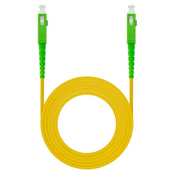 Nanocable Cable Fibra SC/APC-SC/APC Monomodo LSZH 20m - Color Amarillo - Nanocable 10.20.0020