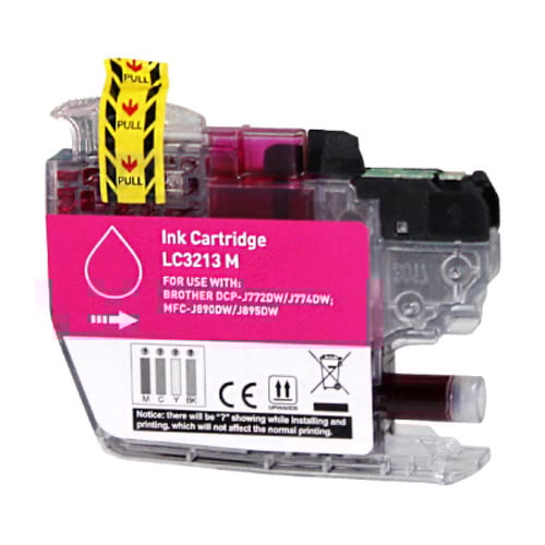 BULK - Brother LC3213/LC3211 Magenta Cartucho Genérico de Tinta - Substitui LC3213M/LC3211M - BULK-LC3213MG