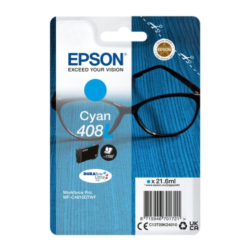 Cartucho de tinta original Epson 408L ciano - C13T09K24010 - Epson C13T09K24010