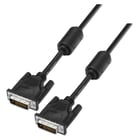 Cabo Aisens DVI Dual Link 24+1 com Ferrite - DVI-D Macho para DVI-D Macho - 1,8m - (2560 x 1600) - Cor Preto - Aisens A117-0089