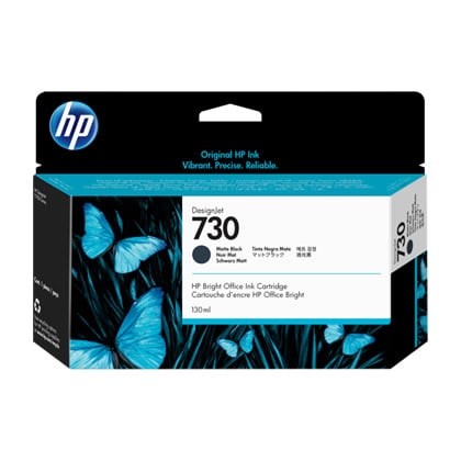 HP Tinteiro DesignJet 730 Preto Mate (130 ml) - P2V65A