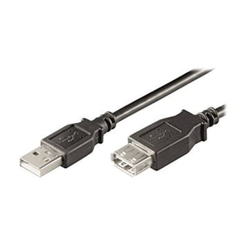 Ewent EW-UAA-050-P cabo USB 5 m USB 2.0 USB A Preto - Ewent EW-UAA-050-P