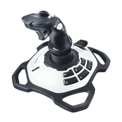 Logitech Extreme 3D Pro USB Joystick - 12 botões programáveis - Quick Trigger - Ergonómico - Base sólida e estável - Branco/Preto - Logitech 942-000031