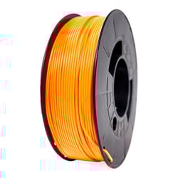 Filamento PLA 3D - Diâmetro 1,75mm - Carretel 1kg - Cor Laranja Fluorescente