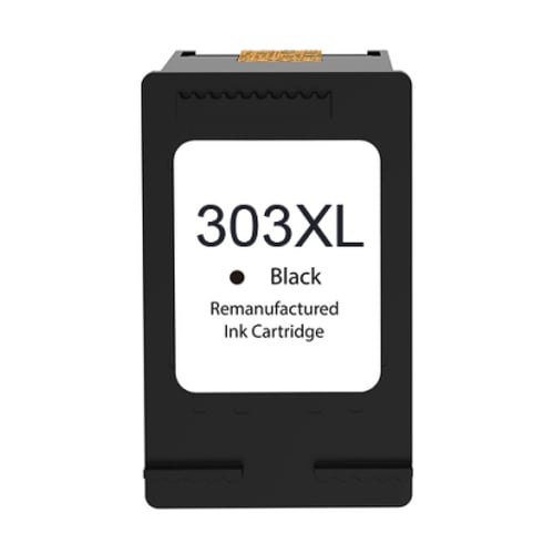 Cartucho de tinta preto remanufaturado HP 303XL - substitui T6N04AE/T6N02A - HP HI-303XLBK