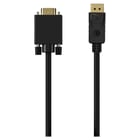 Cabo Conversor Aisens DisplayPort para VGA - DP/M-VGA/M - 1,0M - Cor Preta - Aisens A125-0552