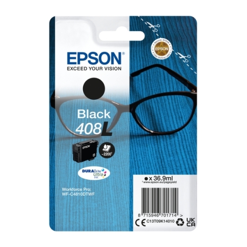 Cartucho de tinta preto original Epson 408L - C13T09K14010 - Epson C13T09K14010
