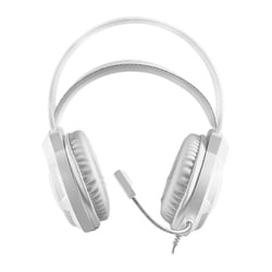 MARS GAMING MH124 FRGB RAINBOW GAMING HEADSET ERGONOMIC FLOATING HEADBAND FLEXIBLE MICROPHONE ON-EAR VOLUME CONTROL 2-IN-1 JACK CABL - Mars Gaming MH124W