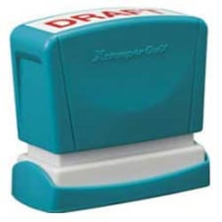 Carimbo 11x40mm Preto Xstamper Quix Q10B 1un - Xstamper XST-Q10B