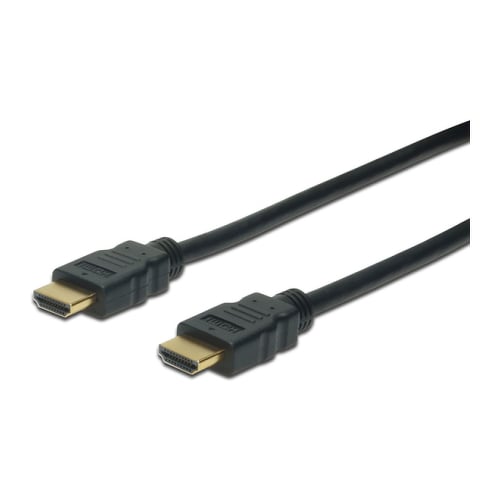 DIGITUS CABO HDMI-A M/M HIGH SPEED FULL HD 60p GOLD 10MT- PRETO - DIGITUS AK-330107-100-S