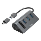 Hub HAMA USB Hub/Card Reader, 5 Portas - 200140 - Hama 00200140