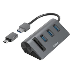 Hub HAMA USB Hub/Card Reader, 5 Portas - 200140 - Hama 00200140