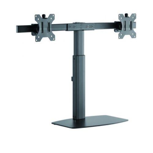 Suporte de monitor Tooq para 2 monitores 17"-27" - Ajuste de altura por pistão de gás - Gestão de cabos - Peso máximo 6kg x braço - VESA 100x100mm - Tooq DB1727TN-B