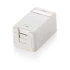 EQUIP TOMADA SALIENTE P/1xRJ45 KEYSTONE VAZIA - BRANCO - Equip 125121