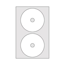 Etiquetas 117mm Multi3 para CD ou DVD 100 folhas 200un - Multi3 APL10816
