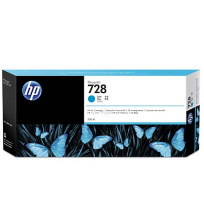 Tinteiro HP 728 Ciano Original - F9K17A - HP F9K17A