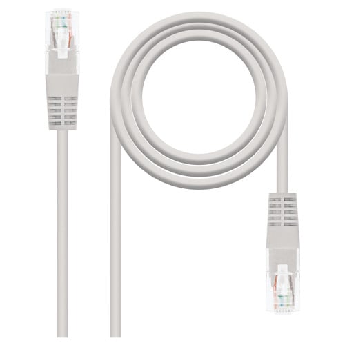 Cabo de rede nanocabo Patch cord RJ45 Cat.6 UTP AWG24 15m - Cor cinza - Nanocable 10.20.0415