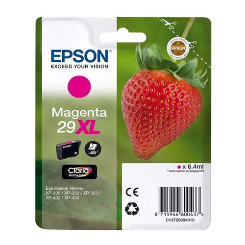 Cartucho de tinta magenta original Epson T2993 (29XL) - C13T29934012 - Epson C13T29934012