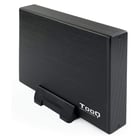 Caixa de disco rígido externo SATA USB 3.0 de 3,5" da Tooq com suporte - Preto - Tooq TQE-3527B