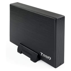 Caixa de disco rígido externo SATA USB 3.0 de 3,5" da Tooq com suporte - Preto - Tooq TQE-3527B