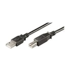 Ewent EW-UAB-010 cabo USB 1 m USB 2.0 USB B USB A Preto - Ewent EW-UAB-010