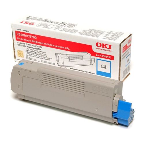 Toner C5600n/5600dn/5700n/5700dn Azul - Oki 43381907