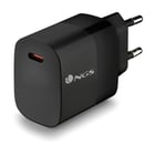 Carregador de parede universal NGS Bud 20W 20W Ultra rápido - 1x USB-C PD & PPS - Cor preta - NGS 301167