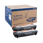 2 toners TN3390. Duração estimada: 24.000 páginas (12.000 páginas x toner) segundo ISO/IEC 19752 - Brother TN3390TWIN