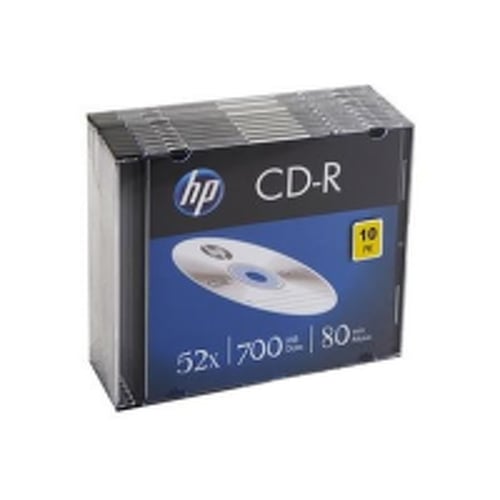 CD-R 700MB 52x HP Slim Pack 10un - HP HPCRE00085-3