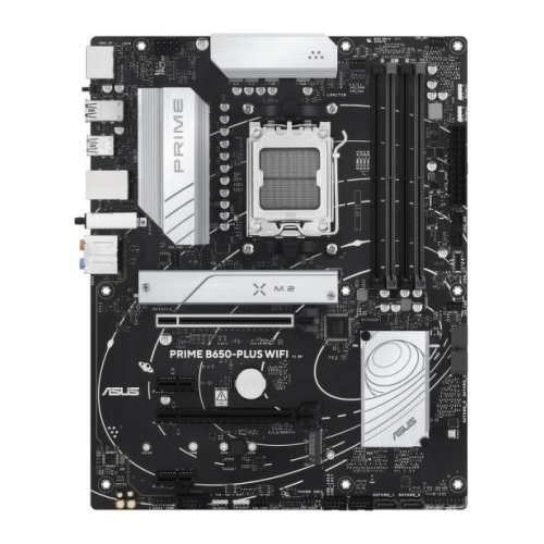 Placa-mãe Asus Prime B650-PLUS WiFi AMD5 4x DDR5 - WiFi, Bluetooth, HDMI, M.2, PCIe 4.0, 4x Sata III, USB 2.0, 3.2, RJ-45, DisplayPort, Formato ATX - Asus PRIME B650-PLUS WIFI