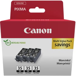 Canon PGI-35BK Multipack de 3 Cartuchos de Tinta Originales Negro - 1509B028 - Canon 1509B028
