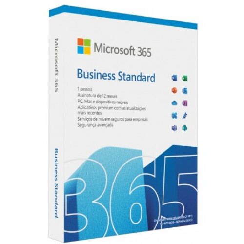 Microsoft M365 Bus Standard Retail Portuguese Subscription P8 EuroZone 1 License Medialess 1 Year - Microsoft KLQ-00687