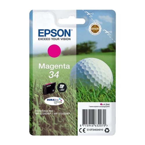 EPSON TINTEIRO MAGENTA 34 PRO WF-3725DWF/WF-3720DWF - Epson C13T34634020