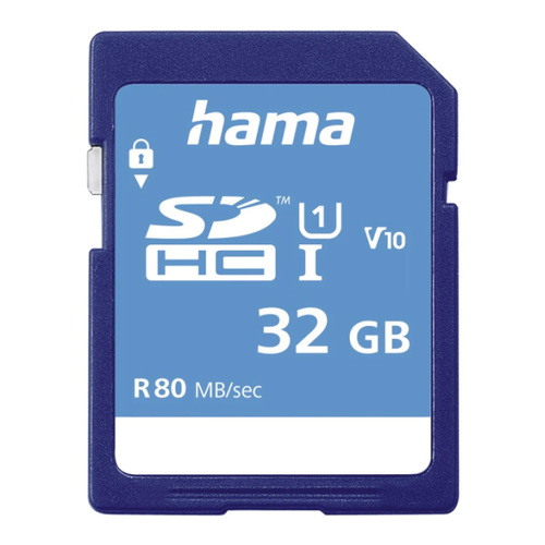 Cartão Memória SDHC 32GB Hama Class 10 - Hama HAM124135