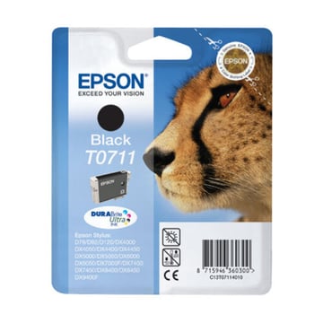 Cartucho de tinta preto original Epson T0711 - C13T07114012 - Epson C13T07114012