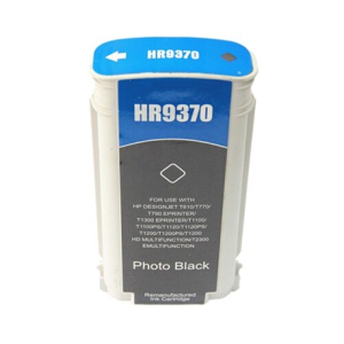 HP 72 Black Photo Ink Cartridge Cartucho de tinta genérico - Substitui C9370A - HI-C9370A