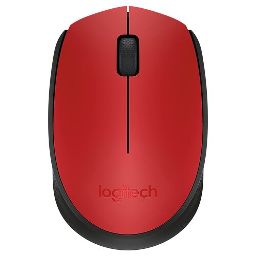 Logitech M171 1000 dpi Teclado sem fios sem fios - 3 botões - Utilização ambidestra - Vermelho - Logitech 910-004641