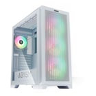 Abysm Gaming Danube Mura White BX300 ARGB Tower Case ATX, EATX, ITX, micro ATX - Vidro temperado lateral - 3,5" e 2,5" - USB-C 3.2, USB-A 3.2 e áudio - 4 aberturas ARGB instaladas - Suporta refrigeração líquida - Abysm AB812111W