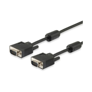 Equip Cable VGA 2 x HD 15 Macho - Doble Apantallado - Longitud 20 m. - Color Negro - Equip 118816