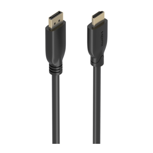 Cabo conversor Aisens Displayport para HDMI 4K@60HZ - DP-M para HDMI-M - 5m - Cor preta - Aisens 305262
