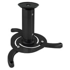 Tooq Suporte de teto universal para projetor - Inclinação e rotação - Peso máximo 10 kg - Preto - Tooq PJ1010TN-B