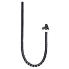 Organizador de Cabos Flexível Nanocable 25mm - Comprimento 3m - Cor Preto - Nanocable 10.36.0003-BK